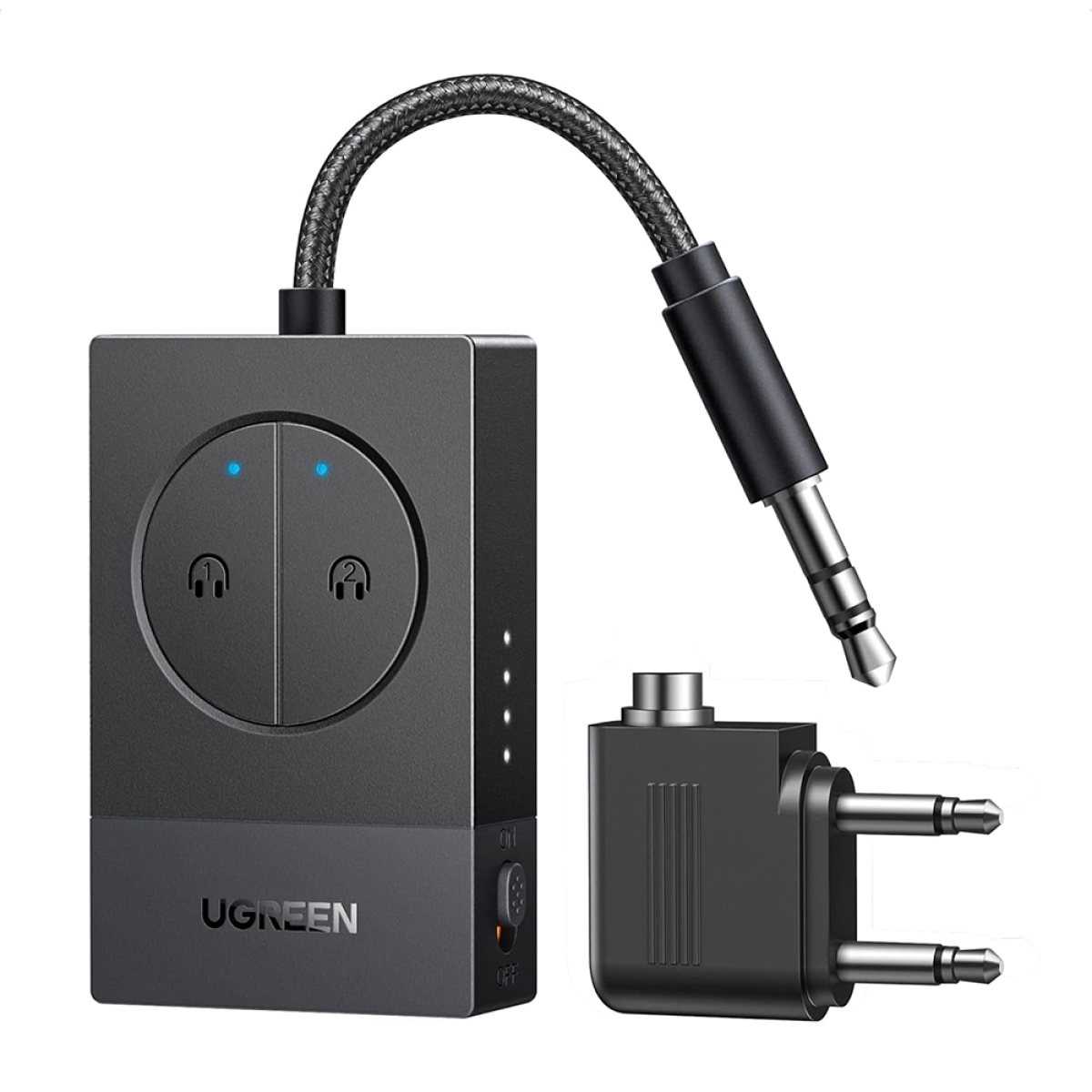 Transmitator Audio, Bluetooth 5.3, Type-C, Jack 3.5mm - Ugreen BT305 (65706) - Black