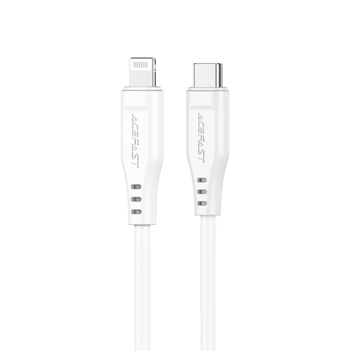 Cablu de Alimentare Type-C la Lightning, 30W, 3A, Fast Charging, 1.2m - Acefast (C3-01) - White