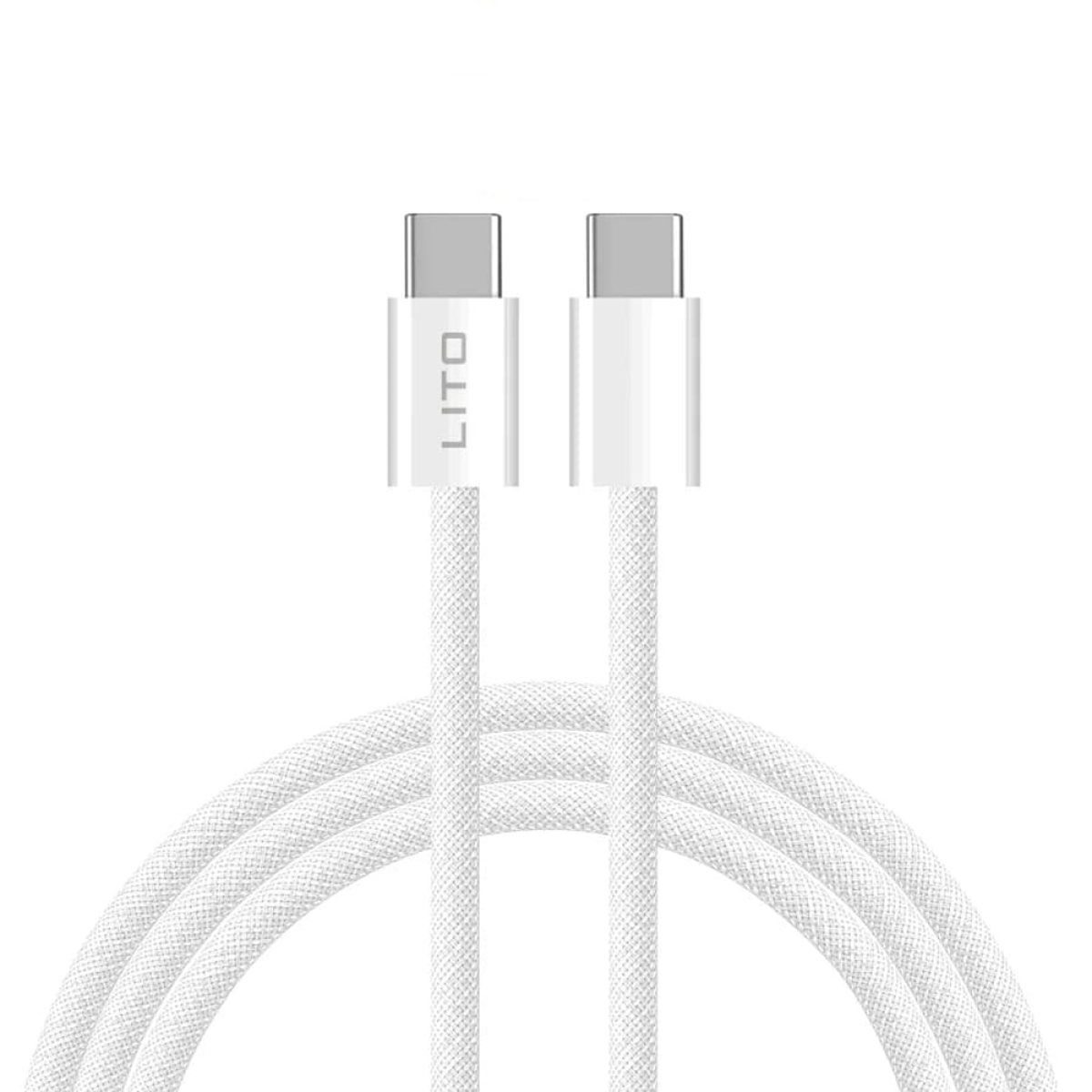 Cablu de Date Type-C la Type-C 60W, 2m - Lito (LD04) - White