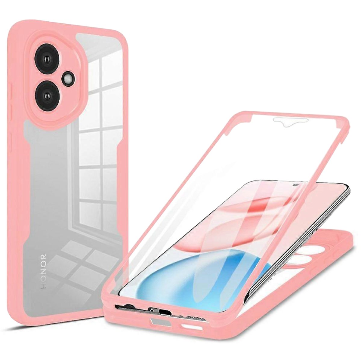 Husa pentru Honor 400 + Folie - Techsuit ColorVerse 360 Series - Pink