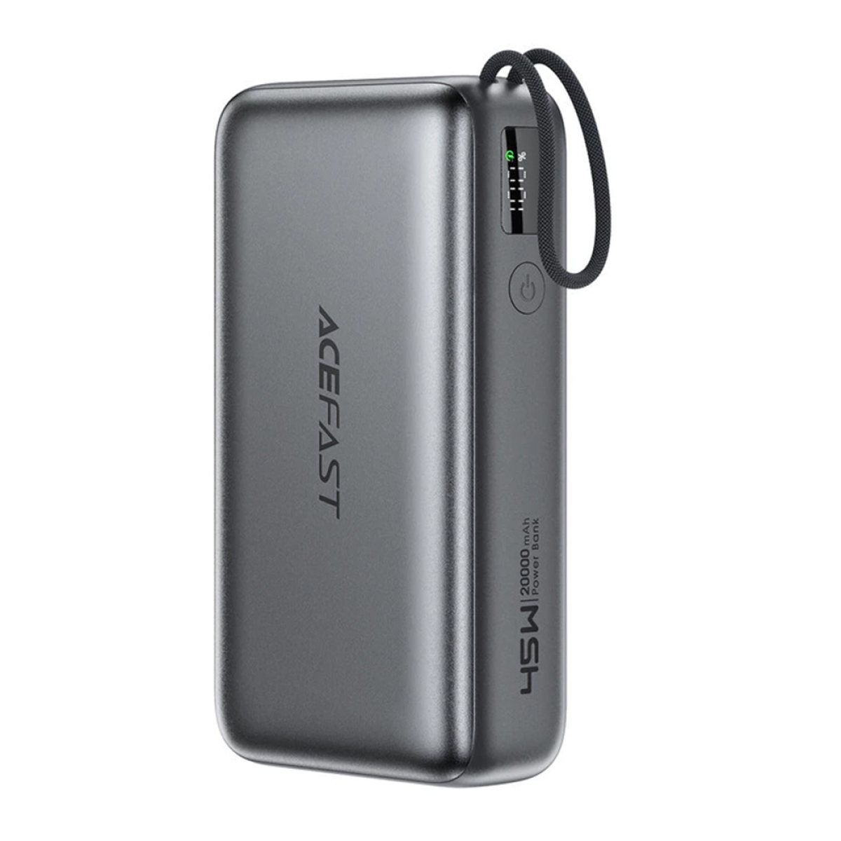 Baterie Externa, USB-C, 20000mAh, 45W, Cablu - Acefast (M34) - Gray