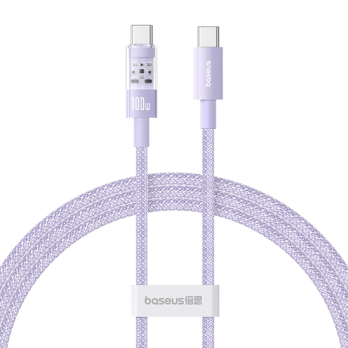 Cablu USB-C la Type-C, Super Fast Charging 100W, 1m - Baseus Gem (P10373000511-00) - Nebula Purple