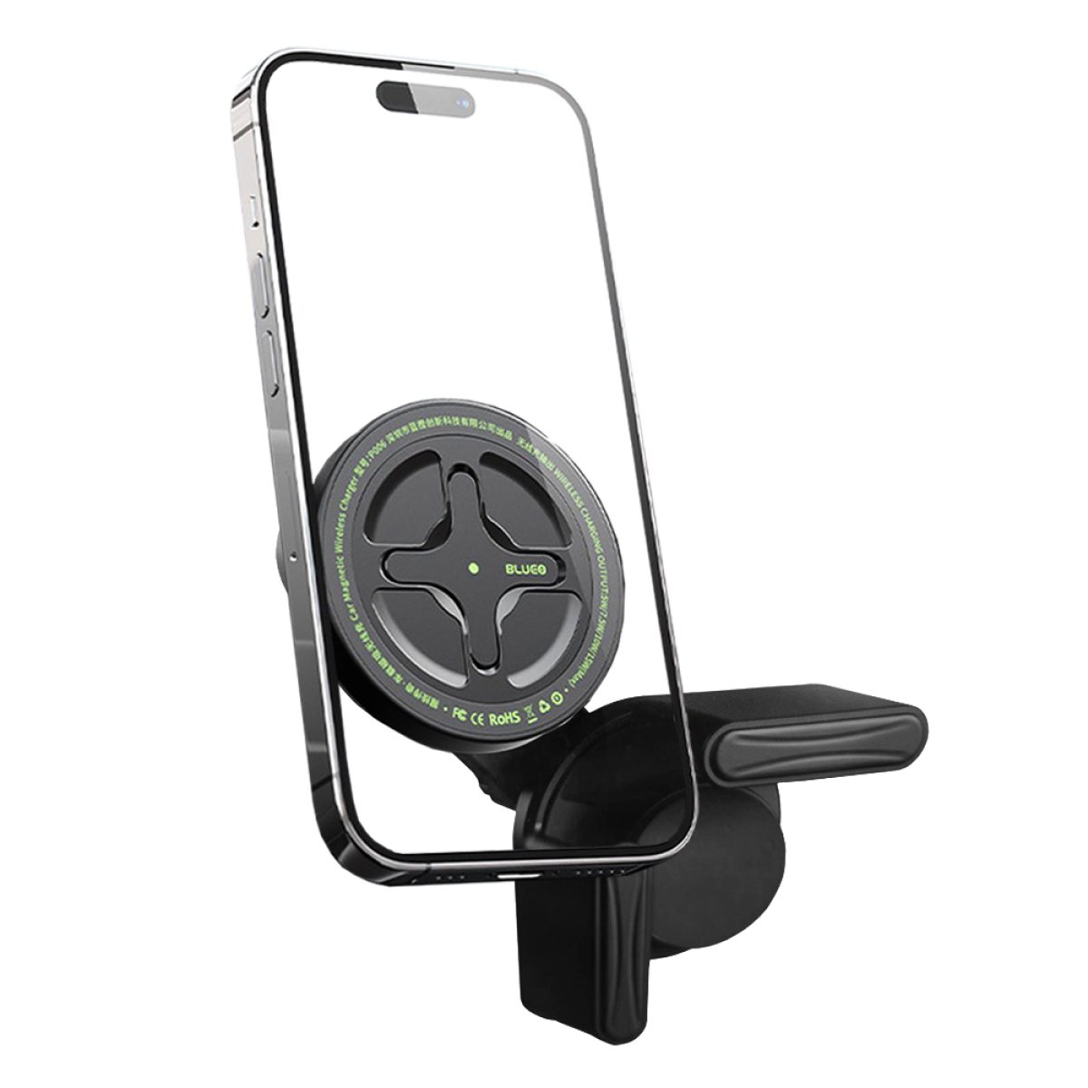 Suport Auto Telefon, Wireless, 15W, Type-C, Ajustabil, Masini EV - Blueo Ape Legend  - White