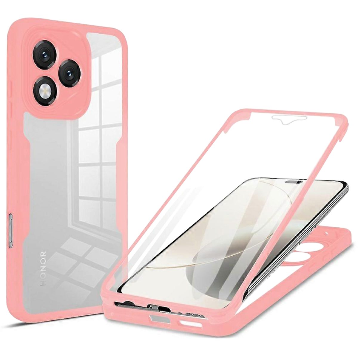 Husa pentru Honor 400 Lite + Folie - Techsuit ColorVerse 360 Series - Pink