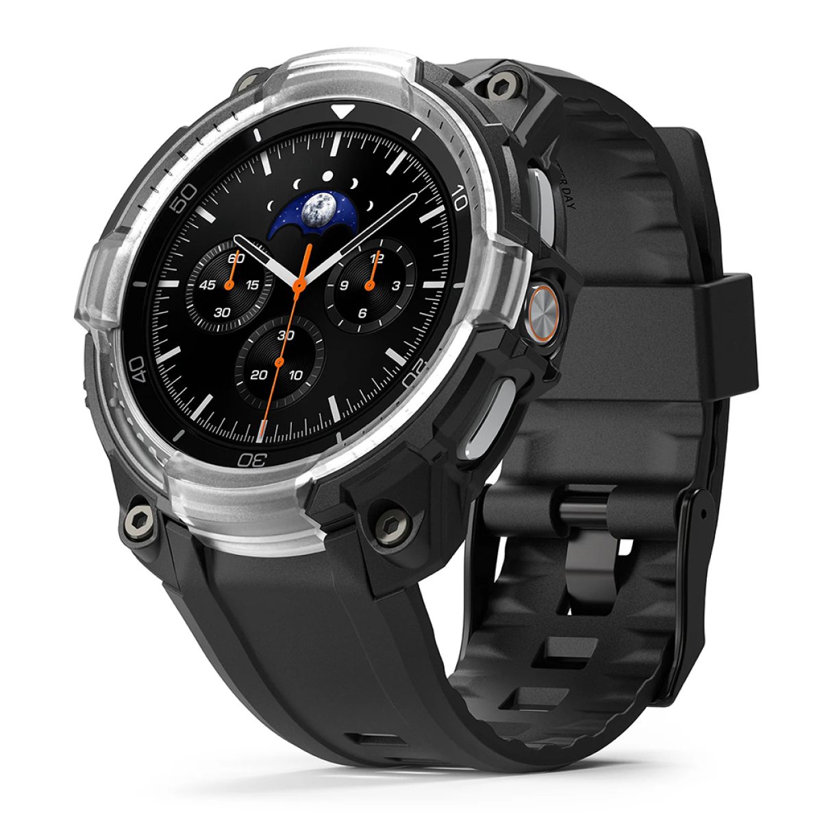 Husa pentru Samsung Galaxy Watch8 Classic + Curea - Ringke Rugged Gear - Black