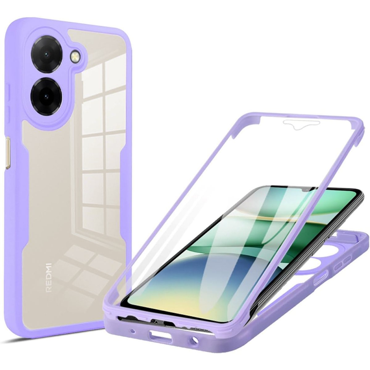 Husa pentru Xiaomi Redmi A5Â 4G (Standard) + Folie - Techsuit ColorVerse 360 Series - Purple