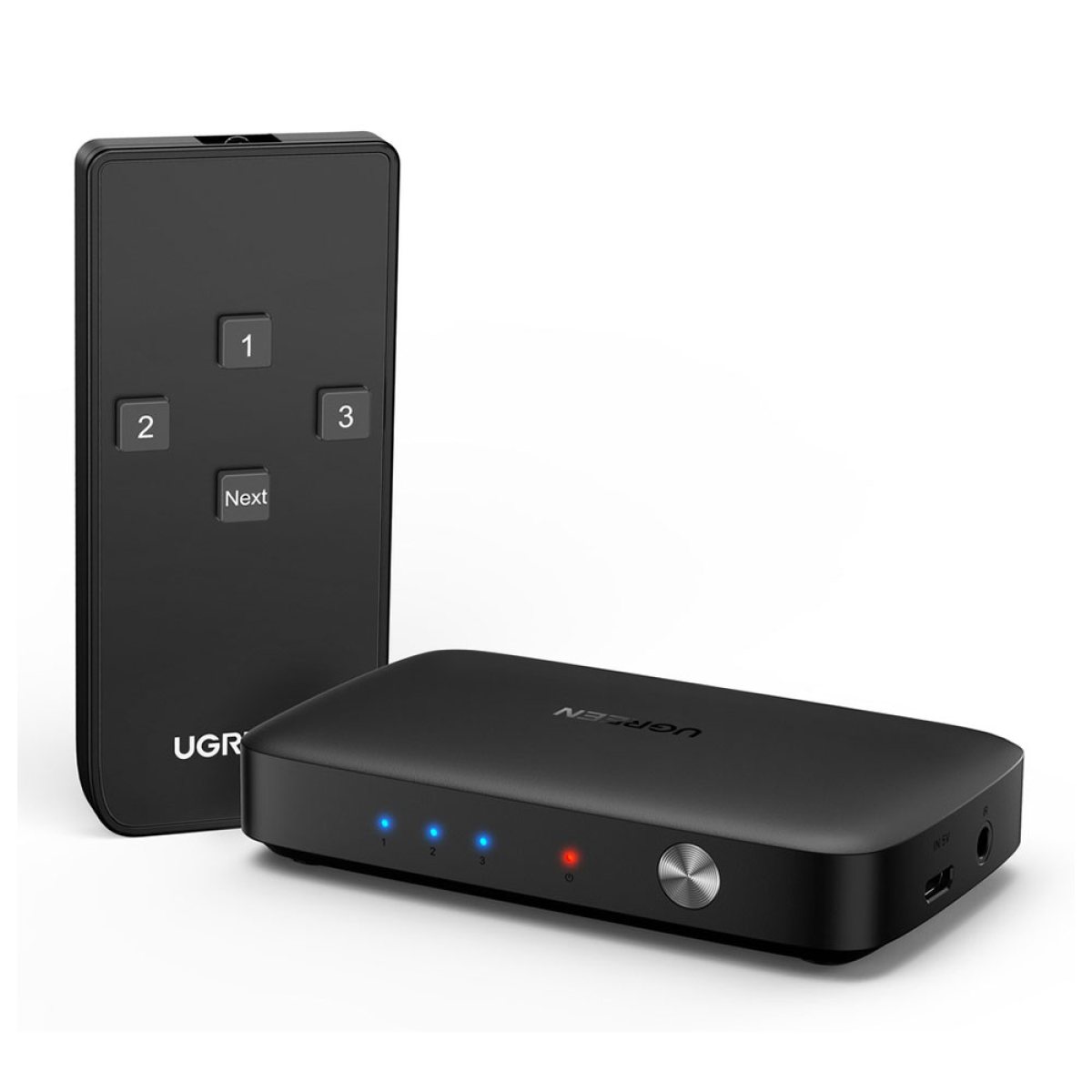 Switch, 3in, 1out, 4K@60Hz - Ugreen CM332 (80125) - Black