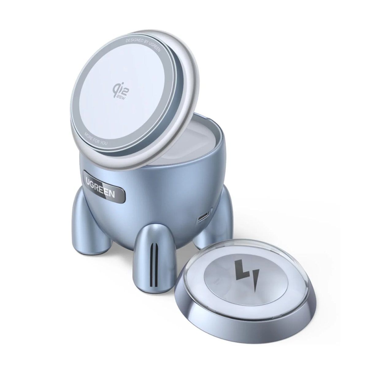 Incarcator Magnetic 2in1, 25W - Ugreen W713 (65300) - Blue