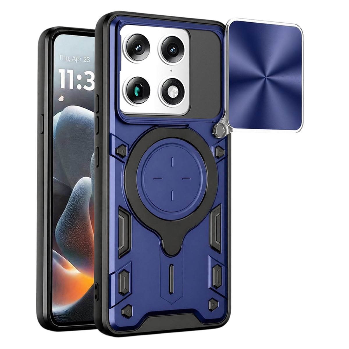 Husa pentru Motorola Signature - Techsuit CamGuard Pro - Blue