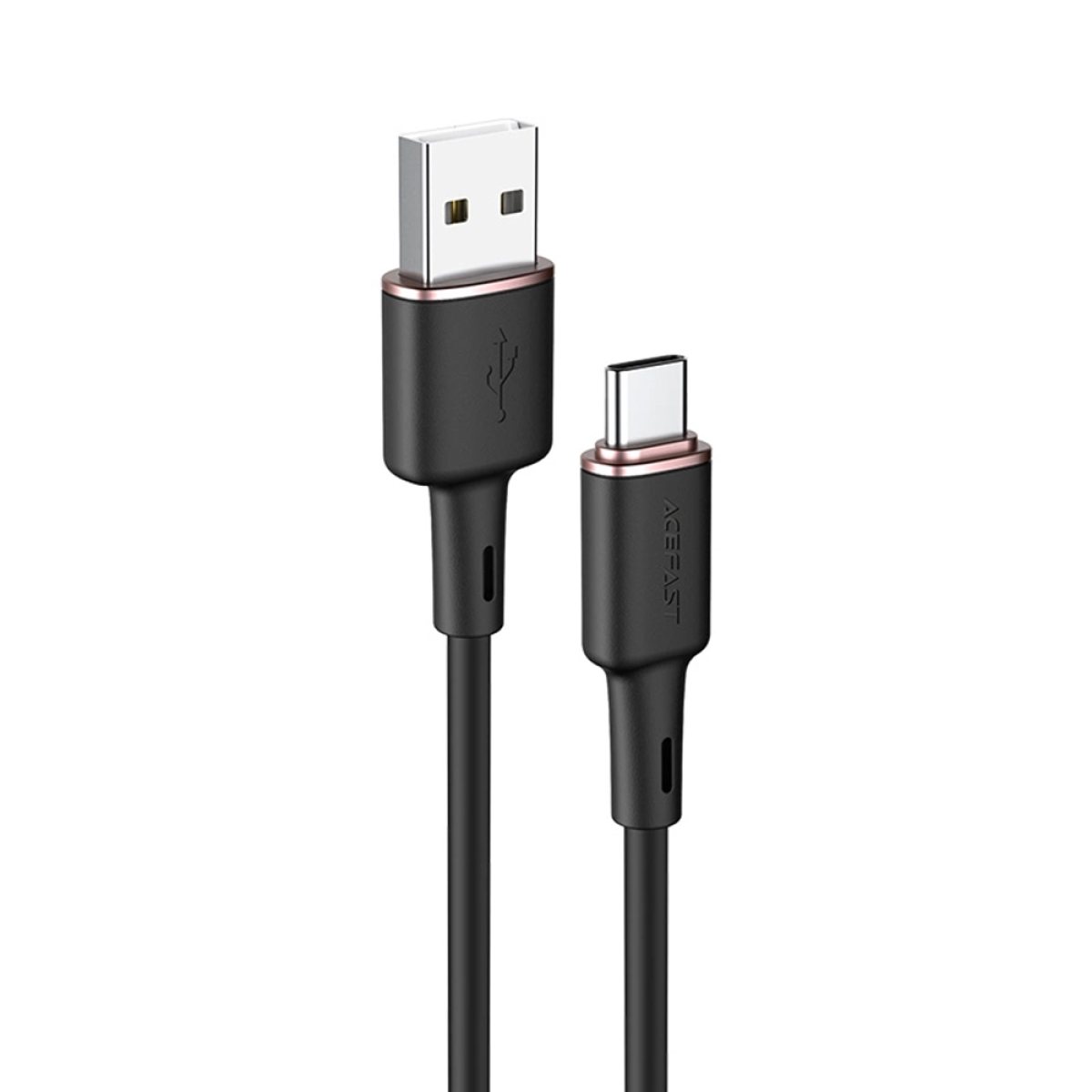 Cablu de Alimentare USB la Type-C, 3A, Fast Charging, 1.2m - Acefast (C2-04) - Black