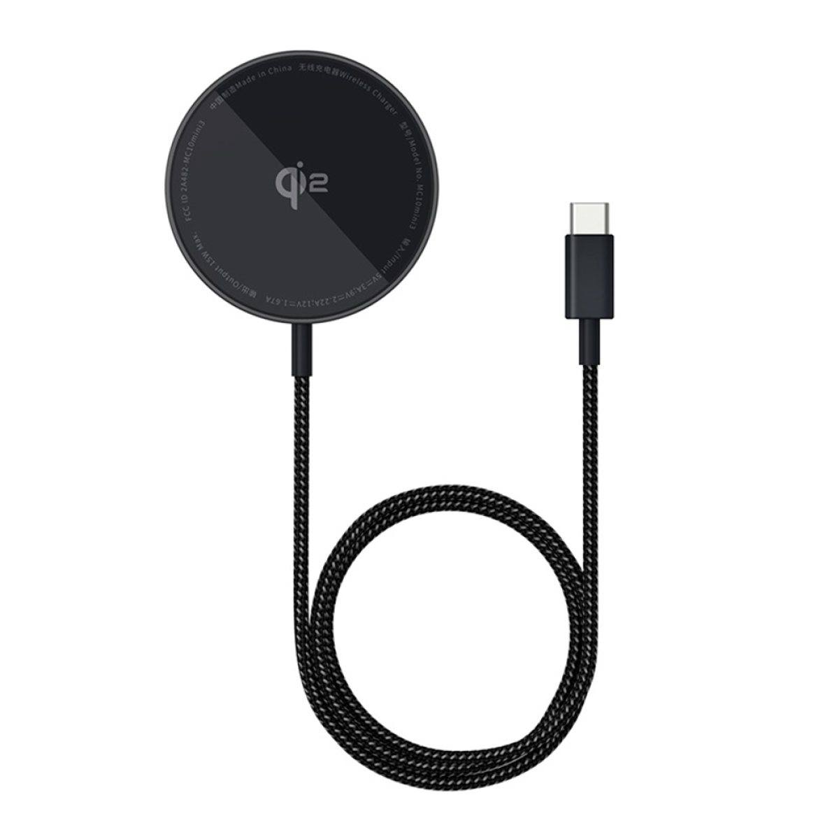 Incarcator cu Magnet, Cablu Integrat, 15W, Type-C - Baseus Simple Mini4 Air (P10278200111-00) - Cluster Black