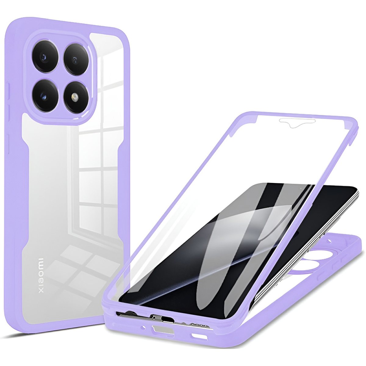 Husa pentru Xiaomi 15T + Folie - Techsuit ColorVerse 360 Series - Purple