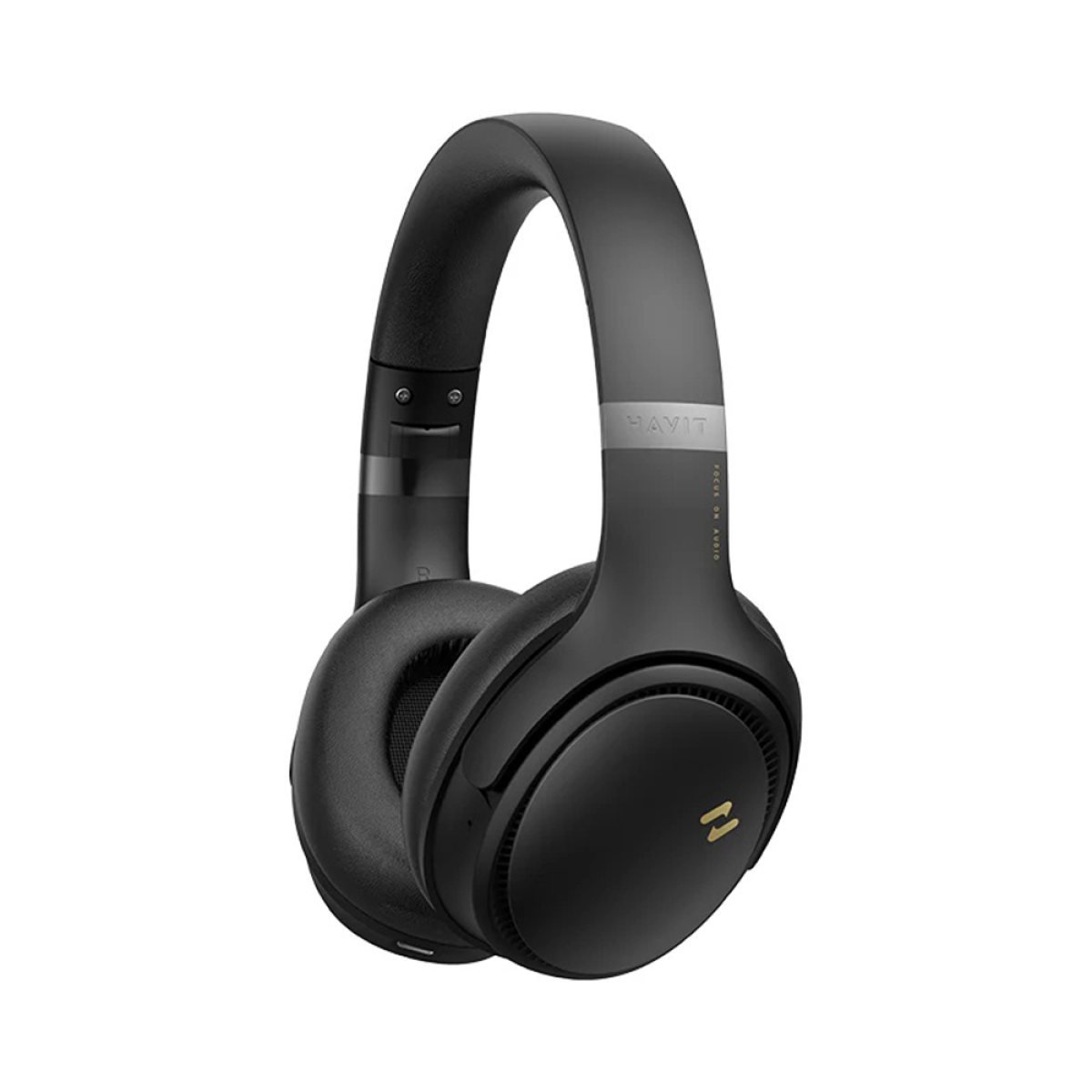 Casti fara Fir Bluetooth 5.3, ANC, 500mAh, Type-C - Havit (H630BT Pro) - Black