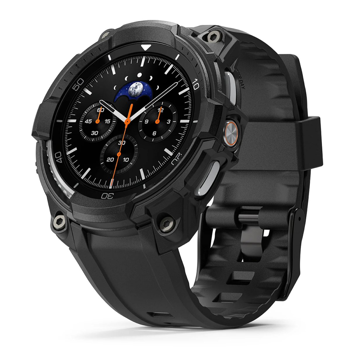 Husa pentru Samsung Galaxy Watch8 Classic + Curea - Ringke Rugged Gear - All Black