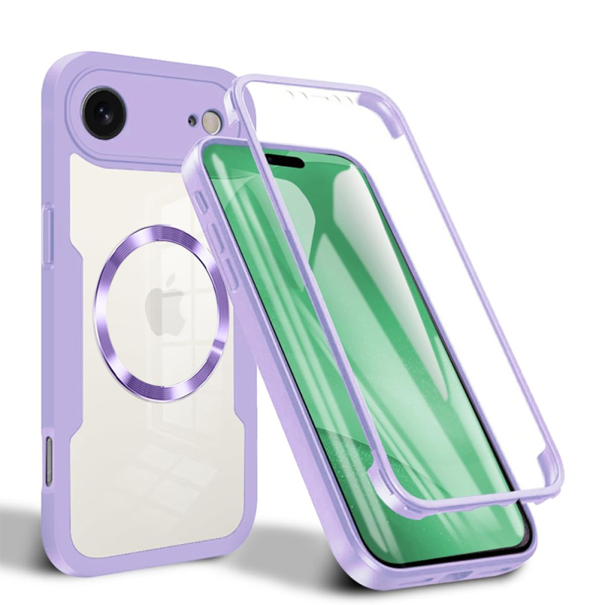 Husa pentru iPhone 17 Air + Folie - Techsuit ColorVerse 360 MagSafe Series - Purple