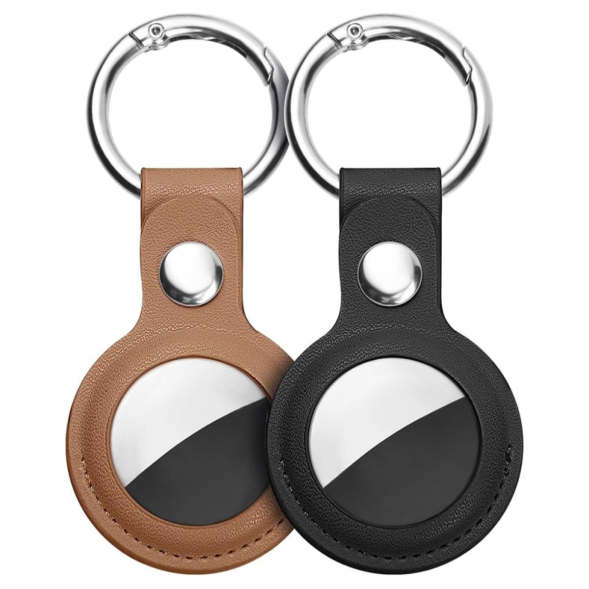 Husa pentru AirTag (set 2) - Techsuit Secure Leather Holder (SLH1) - Multicolor