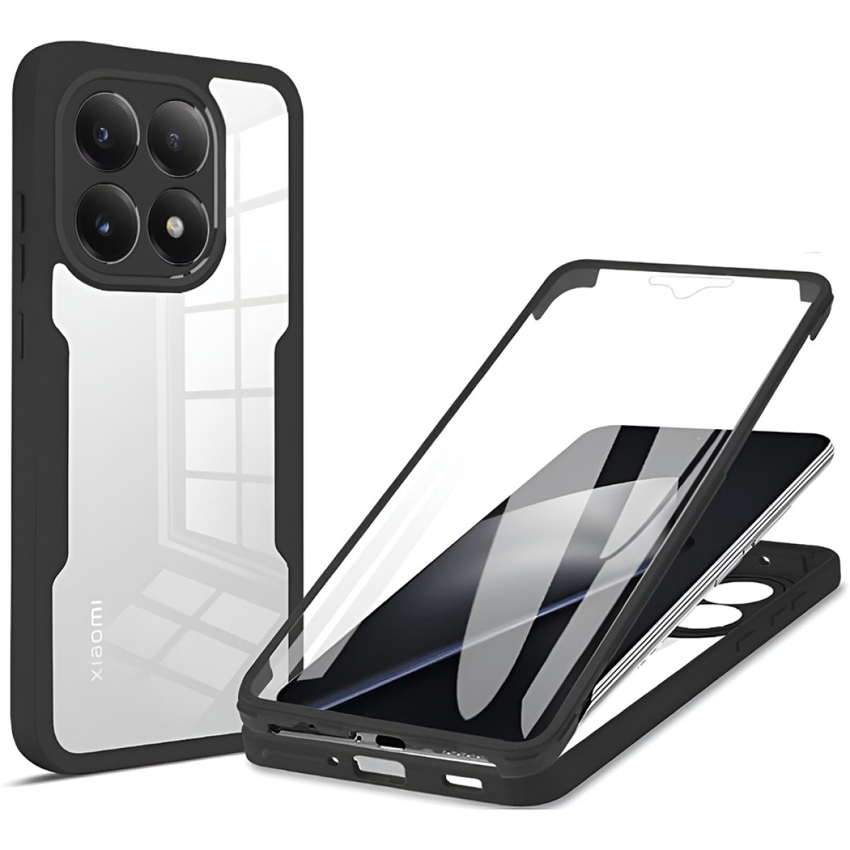 Husa pentru Xiaomi 15T + Folie - Techsuit ColorVerse 360 Series - Black
