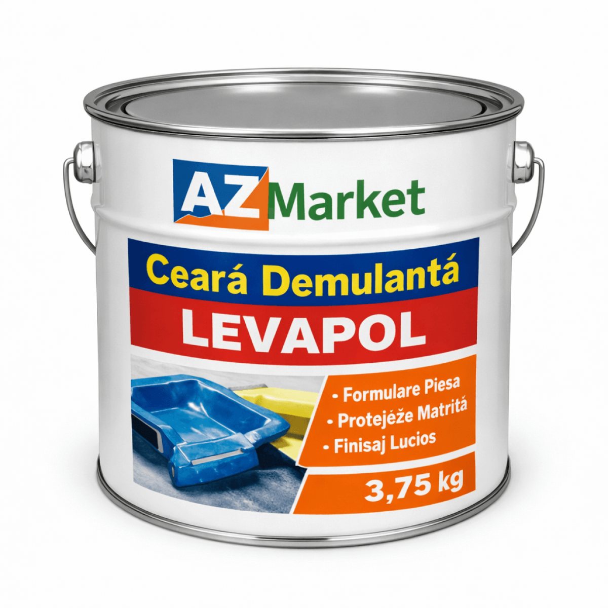 Ceara demulanta Levapol 3.75 kg pentru matrite rasini poliesterice