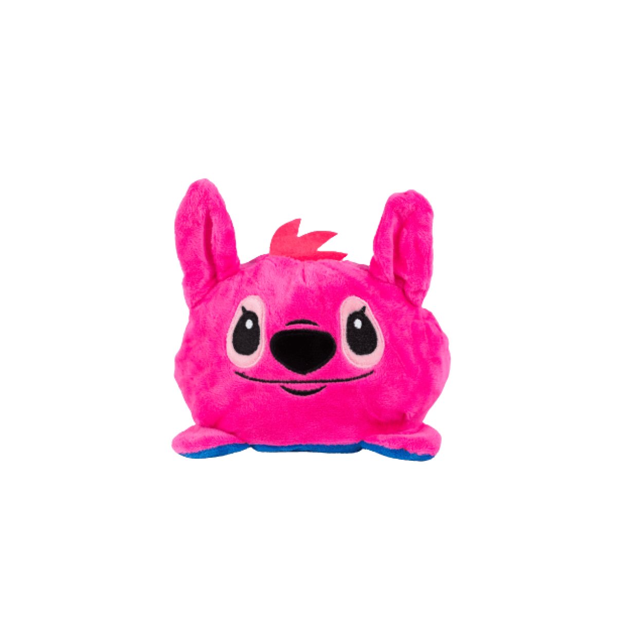Jucarie plush cu doua fete,  reversibila Lilo & Stitch , Albastru si roz