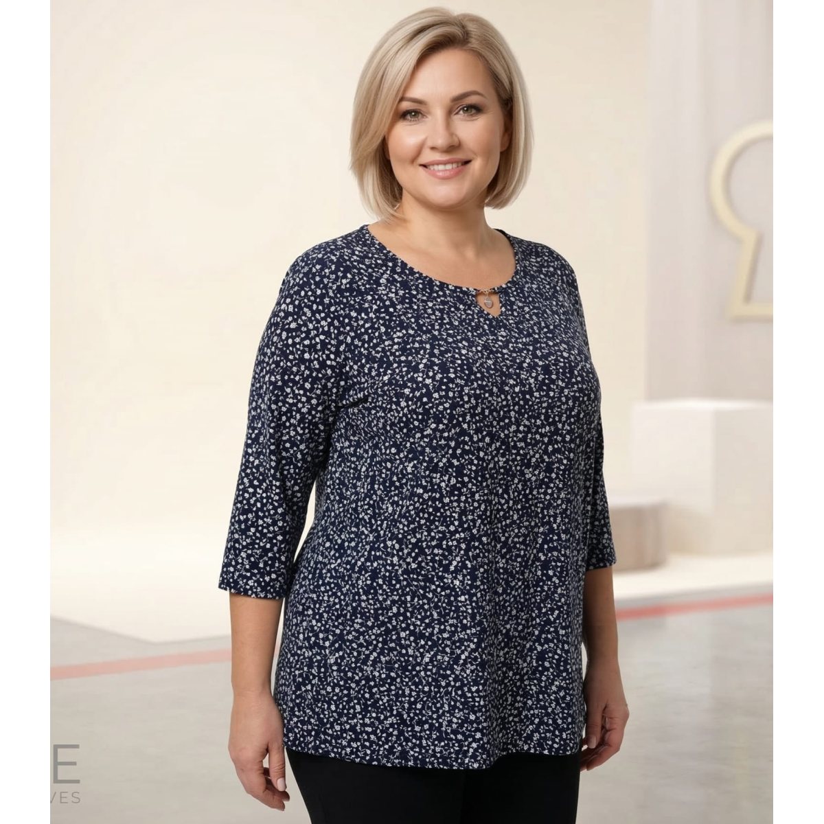 Bluza marime mare dama 1+1cadou Floricele