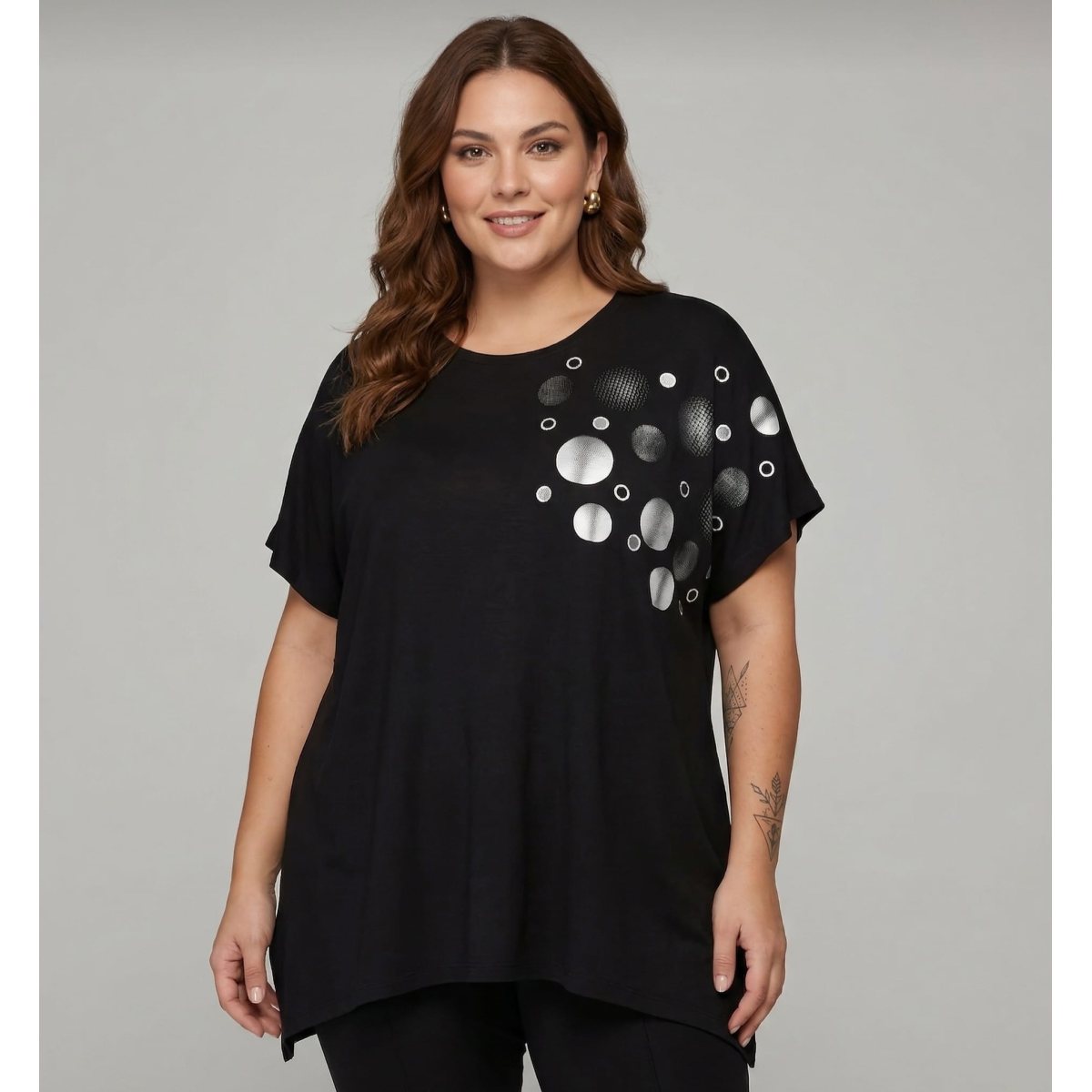 Bluza marime mare dama 1+1cadou buline