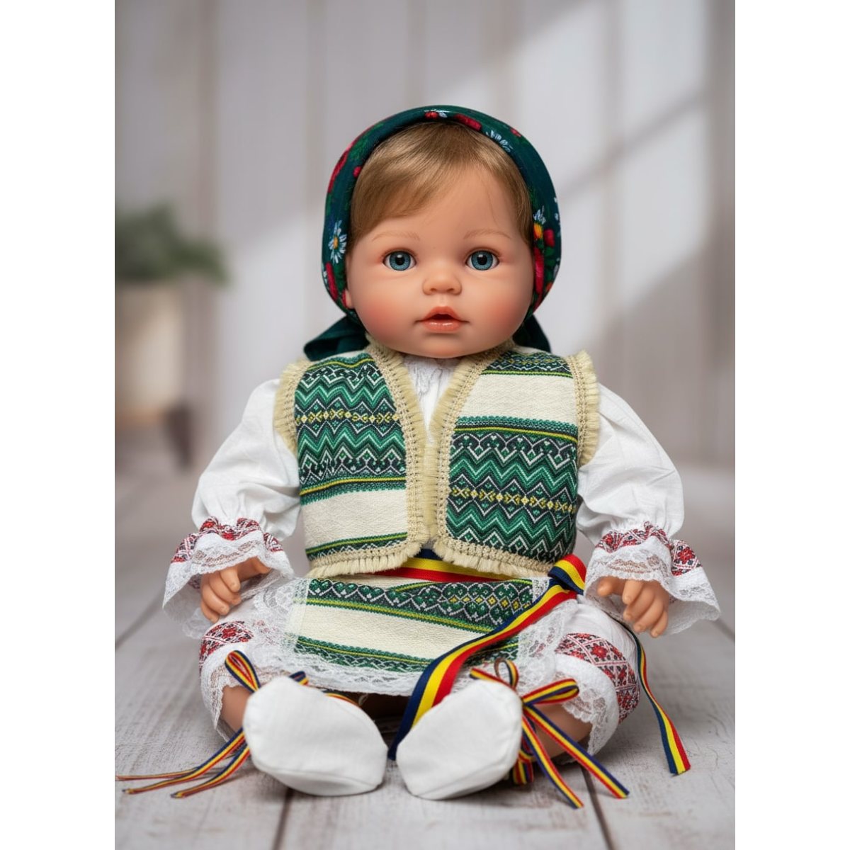 Costum pentru  nou nascuti național românesc Costum pentru  nou nascuti național românesc (80)