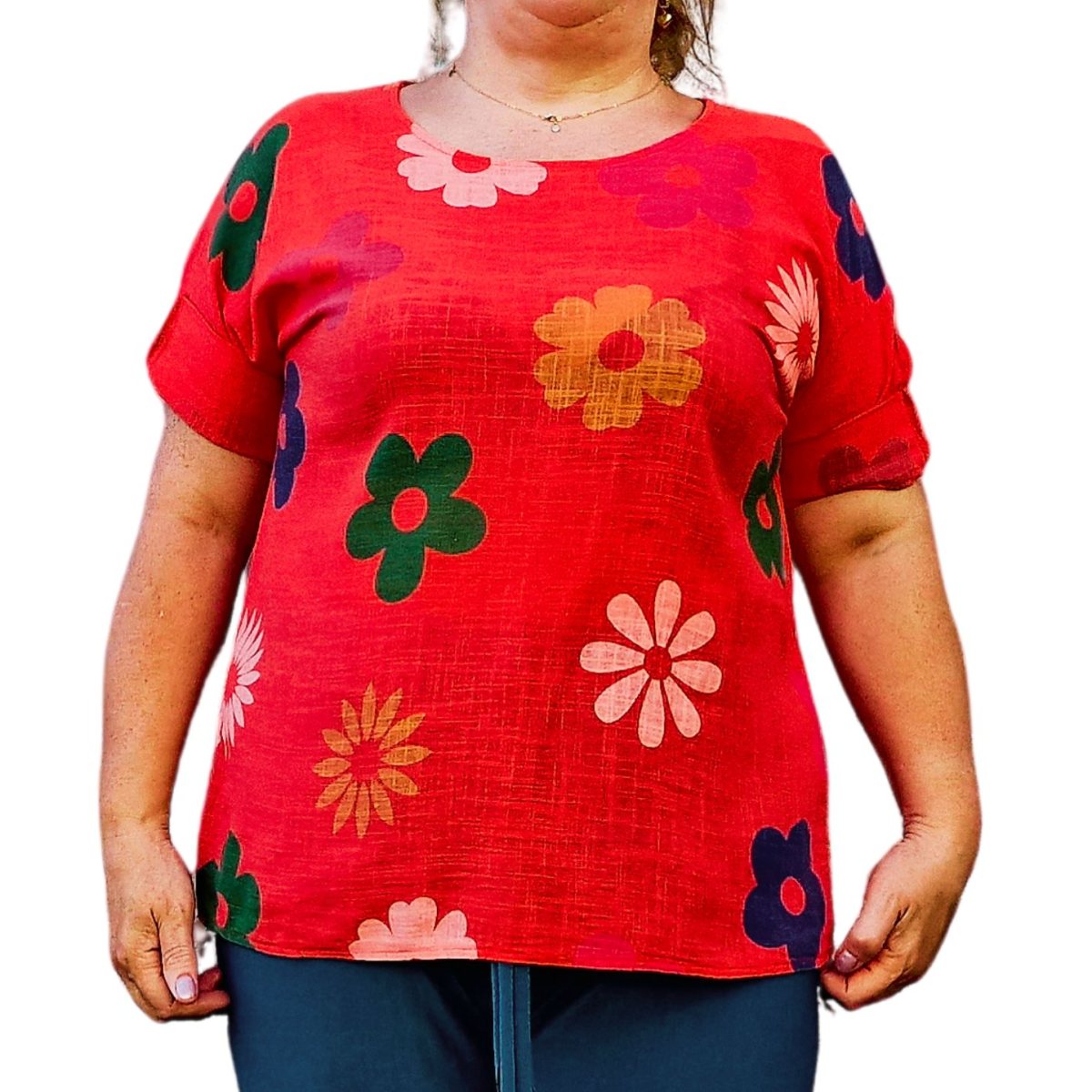 Bluza racoroasa oversize in portocalie Margarete