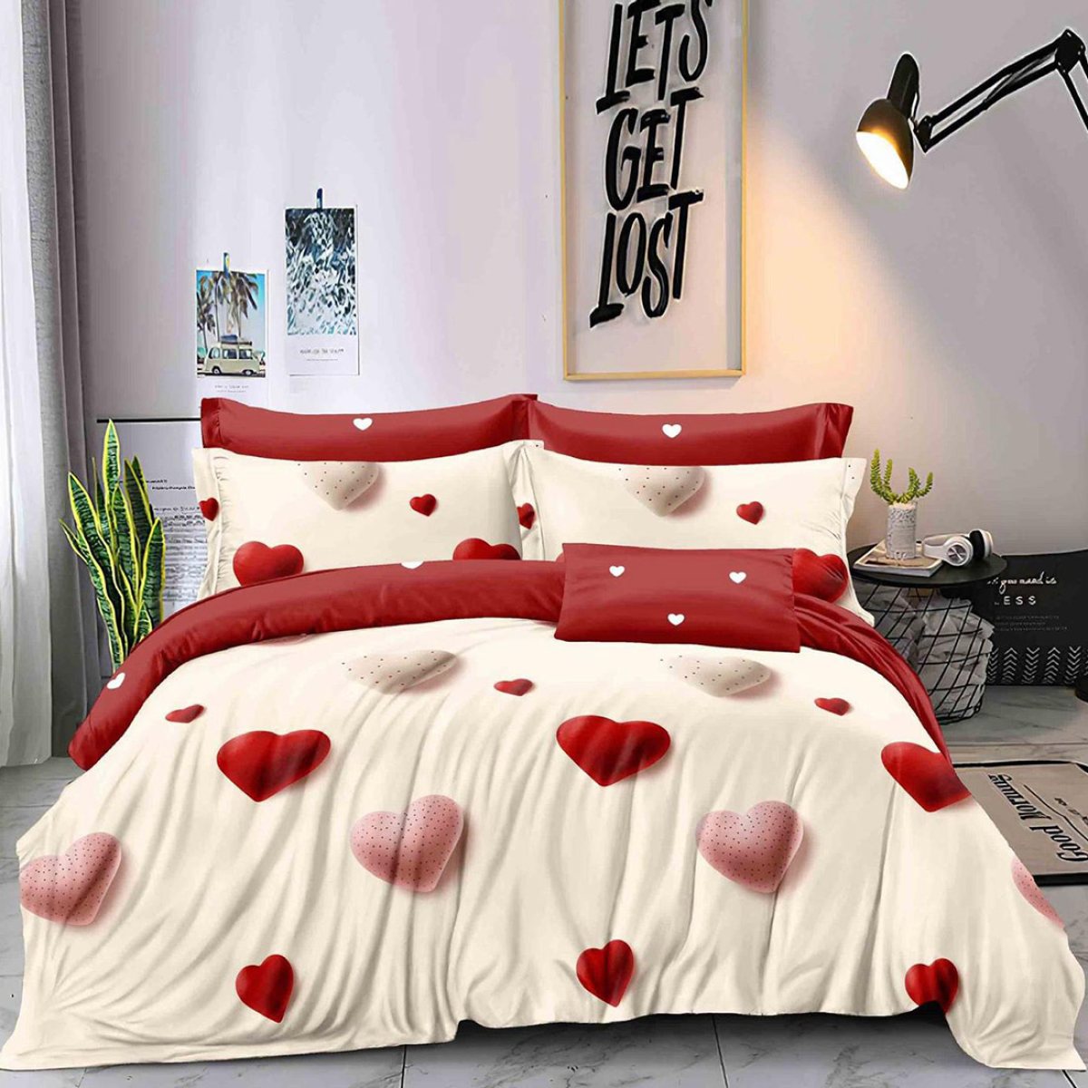 Lenjerie de pat Bumbac Finet 6 Piese Lovely