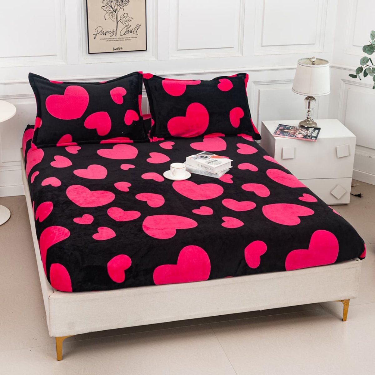 Husa de pat cocolino 180X200 + 2 fete perna Amore