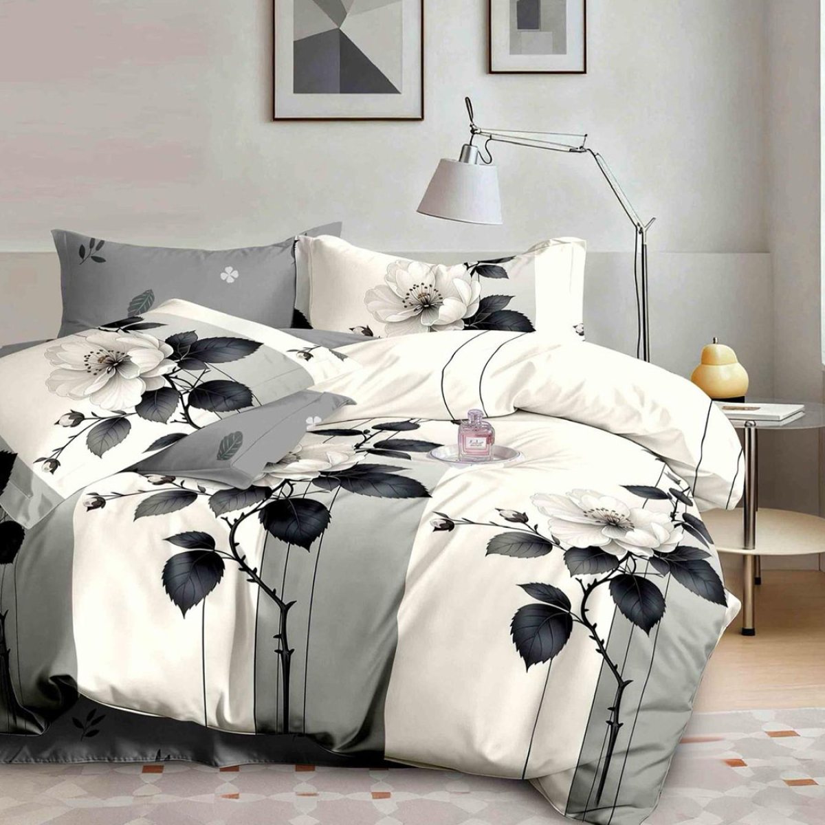 Lenjerie de pat Bumbac Finet 6 Piese Grazia