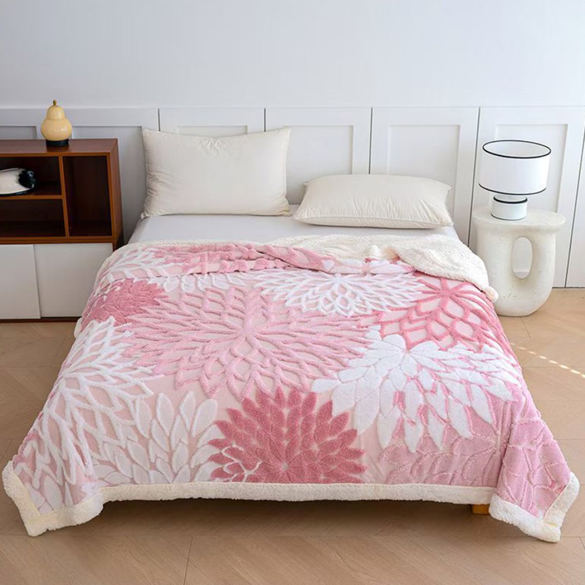 Patura Cocolino cu Blanita Mandala Roz Pudra