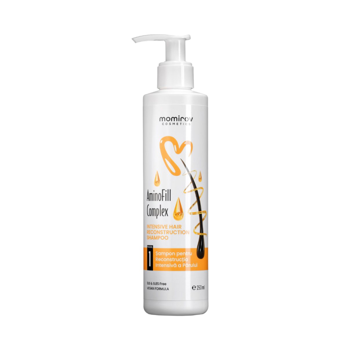 Șampon Aminofill Complex pentru reconstrucția intensivă a părului, 250 ml