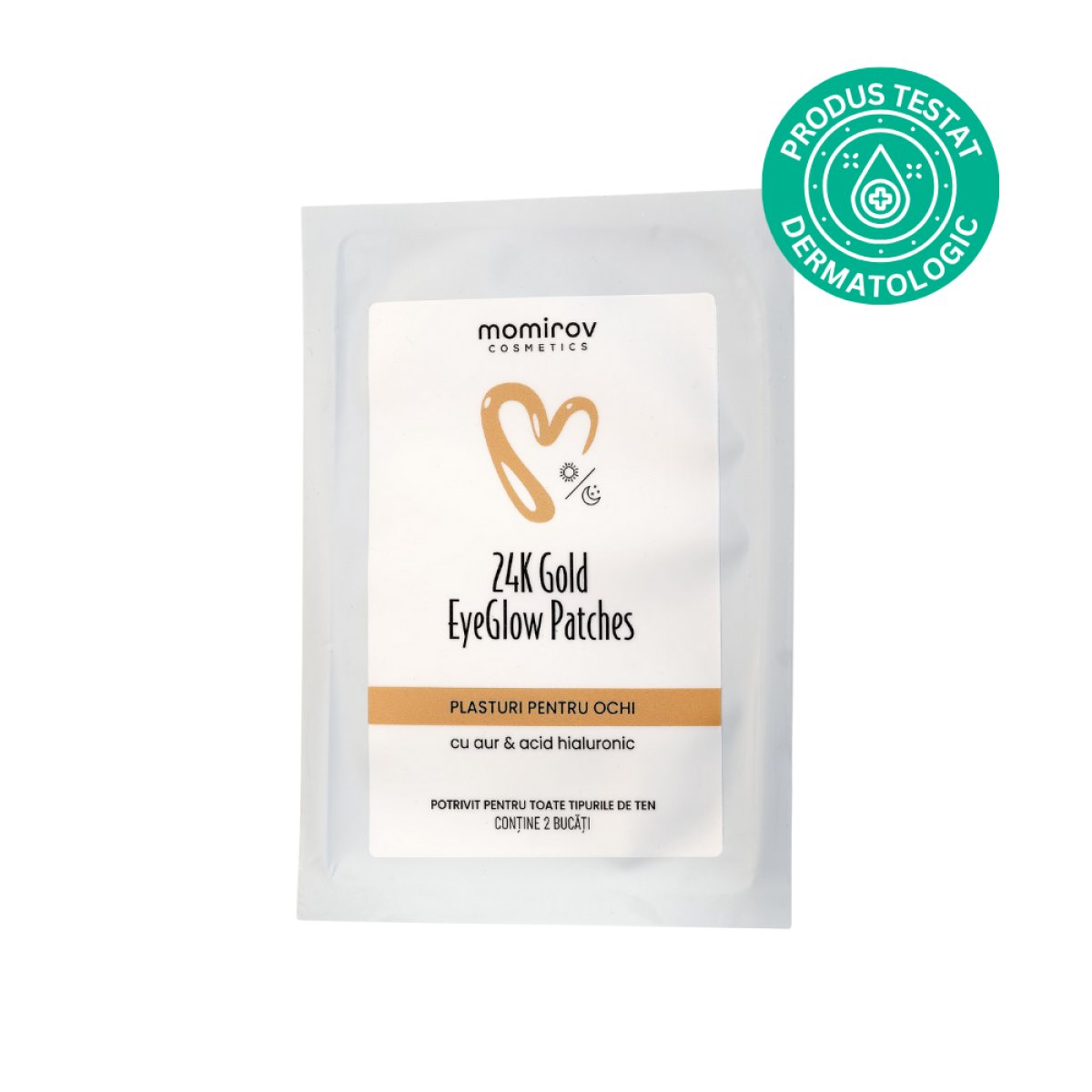 Plasturi hidrogel pentru ochi 24K Eyeglow - 2 buc